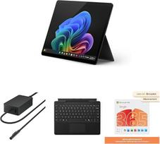 "Microsoft Surface Pro" | "Copilot+" kompiuteris | 13" OLED | "Snapdragon® X Elite" | 16GB RAM | 512GB SSD | Juoda + 65 W "Surface Connect" maitinimo šaltinis + "Surface" klaviatūra "365 Single" - produktyvumo paketas