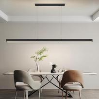 "Mikeru" 180 cm reguliuojamas, modernus LED pakabinamas šviestuvas, virtuvės salos šviestuvai su 3000 K / 4500 K / 6000 K, 3 spalvų šviesa, 10-100 % reguliuojamas ryškumas su nuotolinio valdymo pulteliu, skirti valgomajam, biurui