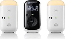 "Motorola Nursery PIP15-2" garso monitorius su HD garsu, 2 monitoriai - temperatūros stebėjimas, dvipusis ryšys, naktinė šviesa ir lopšinės