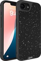 "Mous Case for iPhone 17e/16e MagSafe" suderinamas dėklas - "Limitless 6.0" - taškuotas juodas audinys - smūgiams atsparus mobiliojo telefono dėklas