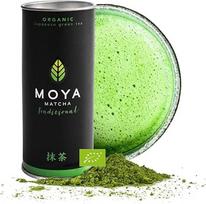 "Moya Matcha" ekologiškos žaliosios arbatos milteliai | 30g Tradicinė ceremonijos kokybė 30g | Ekologiška arbata, užauginta ir surinkta Udžyje, Japonijoje | Puikiai tinka gerti su vandeniu, Matcha Latte kokteiliais ir limonadais