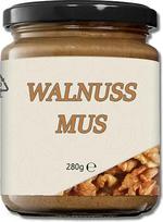 "Mynatura Walnut Mus" 280 g I Tepinys I Riešutas I Iš šviežių graikinių riešutų I Graikinis riešutas I Užkandis I Duona I Stiklinėje (1 x 280 g)
