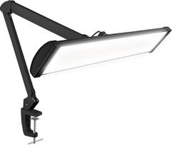 "Neatfi Ultra" 3500 liumenų LED stalinė lempa - 45 W, 26 colių pločio metalinis gaubtas, 270 SMD šviesos diodų | nemirganti darbo šviesa nagų salonui, amatams ir biurui (juoda, ne CKT su spaustuku)