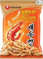 "Nong Shim Shrimp Cracker" - traškūs krabų krekeriai - korėjietiškas kasdienis kąsnelis - 1 x 75 g (2 vnt.)