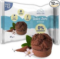 "Nuvola Zero Dolce Zero Tartlets Cocoa", be angliavandenių, be cukraus, be laktozės, be glitimo, su daug skaidulų, 12 vnt., pagaminta Italijoje
