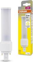 "Osram DULUX D 26" LED lempa, skirta G24D-3 lizdui, 10 W, 990 liumenų, šiltai balta (3000K), pasukama, keičia įprastas 26 W "Dulux" lemputes (5 vnt.)