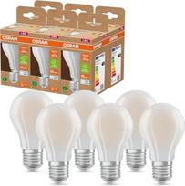 "Osram LED Superstar+ Classic A GL FR 100" LED lempa su E27 lizdu, balta, 7,2 W, 1512 lm, 4000 K, šalta balta šviesa, iki 60 % mažiau energijos, palyginti su standartinėmis LED lemputėmis, 6 vnt.
