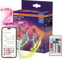"Osram Smart+ WiFi Flex 3M" LED juosta, balta, 15 W, 350 lm, reguliuojamas apšvietimas, "Dynamic Magic RGB" šviesos efektas, individualus šviesos spalvos pasirinkimas, valdoma programėle, ilgaamžė, lengvai montuojama, IP20