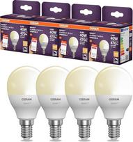 "Osram" išmanioji LED lemputė P40 Mini Ball Shape E14, 4,9 W, "ZigBee 3.0", reguliuojamas apšvietimas, 2700 K šiltai balta, programėlės valdymas, "Alexa", "Smart Home