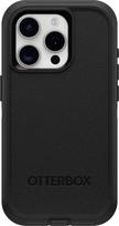 "OtterBox", "Defender" serijos "iPhone 15 Pro" dėklas (tik), be ekrano, tvirtas ir patvarus dėklas su prievado apsauga, pridedamas kablio laikiklis - juodas