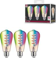 "Paulmann 29164 Filament 230 V Smart Home Zigbee LED lemputė ST64 E27 3 x 470 lm 3 x 6,3 W RGBW+ Dimmable Gold Bulb