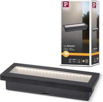 "Paulmann Domenic" 94576 LED saulės įleidžiamas grindų šviestuvas IP67 Kvadratinis, įskaitant 1 x 0,1 W šiltai baltos juodos spalvos belaidį plastikinį įkraunamą 3000 K