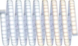 "Paulmann" 70532 "MaxLED 1000" LED juosta su derinamu baltu pagrindu IP44 32 W 1020 lm/m Dimmable 3 m sidabrinis plastikas 108LEDs/m