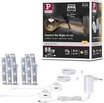 "Paulmann" 78894 LED juosta "MaxLED 250 Night Comfort Basic Set" 1 m 2x 300 lm 60LEDs/m įskaitant 2x 4 W šviesos juostą Sidabrinis plastikas 2700 K