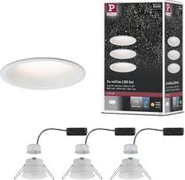 "Paulmann" 93415 Įleidžiamoji LED lemputė "Cymbal" 3 x 6,8 W baltos matinės spalvos su apsauga nuo akinimo
