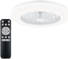 "Philips Amigo" lubų ventiliatorius ir LED lubų šviestuvas 20 W + 40 W skersmuo 49 cm apvalus su nuotolinio valdymo pulteliu, baltas