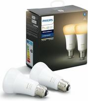 "Philips Hue White Ambiance" E27 LED lemputė, reguliuojamas apšvietimas, visi baltos spalvos atspalviai, valdoma per programėlę, suderinama su "Amazon Alexa" ("Echo", "Echo Dot")