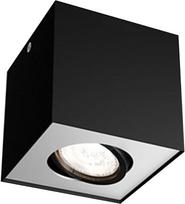 "Philips MyLiving" 5049130p0 4,5 W juodas apšvietimo taškas - šviesos taškas (juodas, metalinis, 1 lemputė (S), 4,5 W, šiltai balta, 50°)