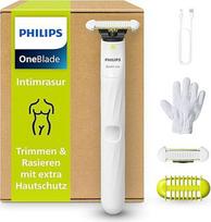 "Philips OneBlade QP1924/28" intymaus skutimosi, kirpimo ir skutimosi priemonė su papildoma odos apsauga, skirta kruopščiam ir patogiam skutimuisi - be visiškai glotnaus skutimosi, modelis QP1924/28