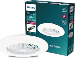 "Philips" dekenventilatorius ir LED dekenleuchte Amigo, 20W+40W, Durchmesser 49cm, rund, inkl. Fernbedienung, weiß