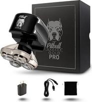 "Pitbull Gold Pro" skustuvas "Skull Shaver Pitbull Gold Pro" - galvos ir veido skustuvas - belaidis, drėgnas ir sausas skutimasis, atsparus vandeniui, saugus keliaujant - "Forte" 4 galvutės ašmenys