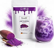 "Premium Ube" milteliai 100 g - gryni violetinės Yam šaknies milteliai iš Filipinų - violetinės Yam milteliai be dažiklių ir priedų - idealiai tinka kepimui, kokteiliams, ledams ir burbulinei arbatai - veganiški ir be glitimo