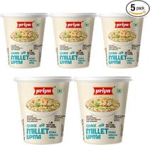 "Priya Ready to Eat Quick Millet Upma Mug" (5 x 80 g pakuotė)