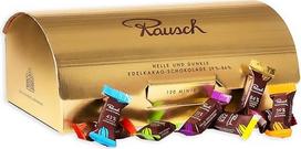 "Rausch Plantagen Goldbox" - auksinė dėžutė, pripildyta 120 mini šokolado, pagaminto iš gryno 39-84 % rūšinio šokolado - šokoladas iš viso pasaulio - šokolado dovanų rinkinys