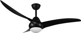 "Reality Leuchten Alesund R67142132" LED lubų šviestuvai Ventiliatorius Plastikinis matinis juodas su 1x 20 W LED, nuotolinio valdymo pultu, laikmačiu, reguliatoriumi, reguliatoriumi