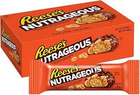 "Reese's Peanut Butter Nutrageous" - šokoladiniai riešutų sviesto batonėliai: 18 vienetų (18 x 47g)