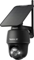"Reolink" 4K lauko stebėjimo kamera su saulės baterija, 360°/140° pasukimo/pakreipimo kampu, automobilio sekimo, "WiFi" kamera, lauko baterija su spalvotu naktiniu matymu, 2,4/5GHz "WiFi", dirbtinio intelekto aptikimo funkcija, "Argus PT Ultra" (juoda) +