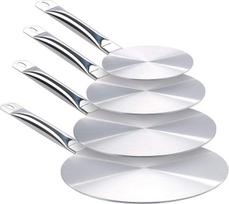 "Rosenstein & Söhne" indukcinis adapteris: (Indukcinės kaitlentės adapterio plokštė, 14/20/24/28 cm skersmens, 4 universalios adapterio plokštelės, skirtos indukcinėms viryklėms, Fondue)