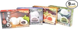 "Royal Family Japanese Mochi Variety Pack", įskaitant raudonųjų pupelių, taro, žaliosios arbatos ir žemės riešutų, 29,6 oz