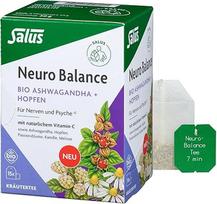 "Salus Neuro Balance" ekologiška ašvagandos ir apynių arbata - 1 x 15 filtrų maišelių (30 g) - nervams ir psichikai - su vitaminu C, ašvaganda, apyniais, pasiflorų žiedais ir ramunėlėmis - atpalaiduojančiam poilsiui - ekologiška