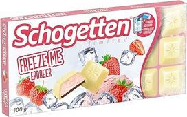 "Schogetten Freeze Me Strawberry" riboto leidimo "Freeze and Enjoy Ice Cold" 100 g šokolado plytelė
