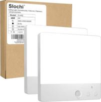 "slochi" 2 įkraunamų akumuliatorinių lempų pakuotė, reguliuojamas apšvietimas su laikmačiu, nuotolinio valdymo pultas, akumuliatorinė lempa su judesio jutikliu, 3 spalvų temperatūros, belaidis LED lubų apšvietimas vonios kambariui, prieškambariui, laiptam