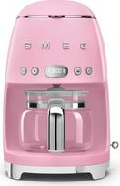 "Smeg", DCF02PKEU Filtravimo kavos aparatas, aromato ir automatinio paleidimo funkcija, stiklinė karafa iki 12 puodelių, 2 intensyvumo lygiai, palaikymo šiltuoju būdu funkcija, 1050 W, rožinis