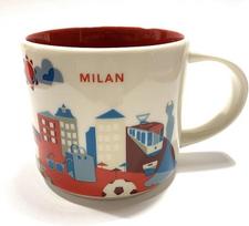 "Starbucks Milan" (Italija) kavos puodelis "You Are Here", raudonas, porcelianinis, 1 vnt. (1 pakuotė)