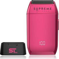 "Supreme Trimmer" STF602 Vyriškas elektrinis skustuvas šlapiam/sausam skutimui Juodas - Crunch (rožinis)
