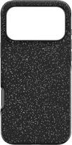 "Swarovski High" išmaniojo telefono dėklas "iPhone 17 Pro Max", plonas juodas telefono dėklas su spindinčiais juodais kristalais