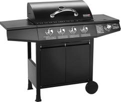 "Taino Basic BBQ Gas Barbecue Grill Trolley" nerūdijančio plieno degiklis + šoninė kepsninė
