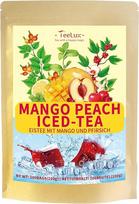 "TeeLux Iced Tea with Mango and Peach Tea Bag", 100 vnt., veganiška, vaisių skonio šalta arbata karštai vasarai, mango persikų, hibiskų, erškėtuogių, gudobelių, citrinų, saldi ir gaivi