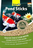 "Tetra Pond Sticks" žuvų maistas visoms tvenkinio žuvims, palaiko sveikas žuvis ir skaidrų tvenkinio vandenį, 15 l maišelis