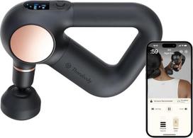 "Theragun Sense Percussion Massage Gun" - asmeninis giliųjų audinių masažuoklis su iš anksto įdiegtais kvėpavimo pratimais stresui malšinti, juodas