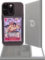 "TopDeck" kortelių/nuotraukų ekrano telefono dėklas iPhone 15 - juodas | TCG/nuotraukų ekrano viršutinis dėklas ir rankovės | Suderinamos Pokemon kortelės, Sportas, One Piece, Magic ir kt.