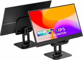 "Veout" 13,3 colių nešiojamasis monitorius, 1200P 2K IPS nešiojamasis žaidimų ekranas nešiojamajam kompiuteriui/PC/Mac/PS5/Xbox su USB-C ir HDMI, itin plonas ekranas su laikikliu, 16:10, 300 cd/m² ryškumas