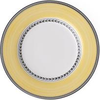 "Villeroy & Boch Audun Fleur" plokščia lėkštė, 27 cm, aukščiausios kokybės porcelianas, balta/pilka/geltona