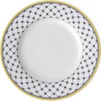 "Villeroy & Boch Audun Promenade" vakarienės lėkštė, 27 cm, aukščiausios kokybės porcelianas, balta/pilka/geltona