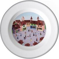 "Villeroy & Boch" dizainas "Naif Premium" porcelianinė sriubos lėkštė, įvairiaspalvė, 21 cm.