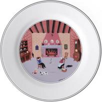 "Villeroy & Boch" dizainas "Naif Premium" porcelianinė pusryčių lėkštė "Židinys", 21 cm.